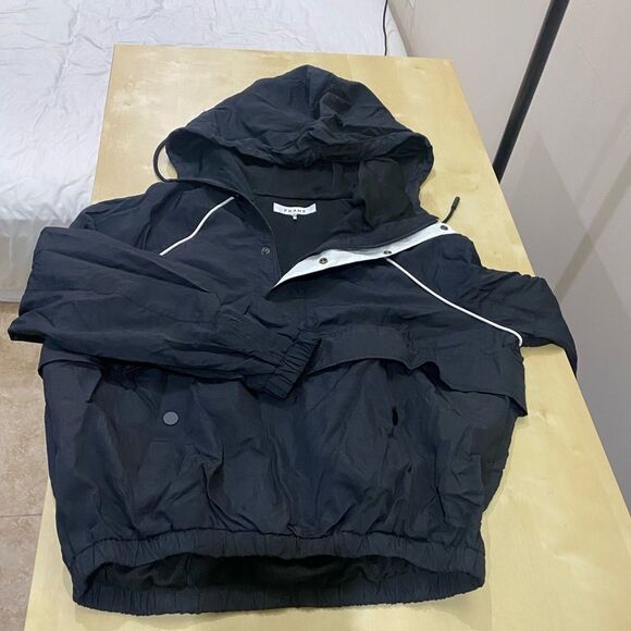 FRAME
Recycled Nylon Anorak Jacket Black windbreaker - Picture 4 of 10